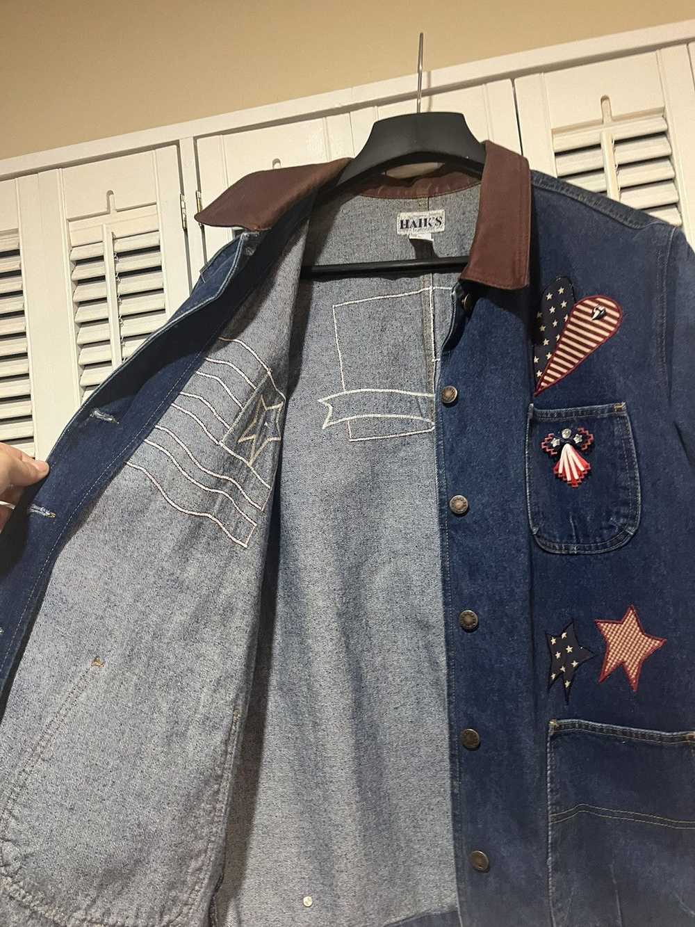 Streetwear × Vintage 90s Denim USA Chore Coat - image 8