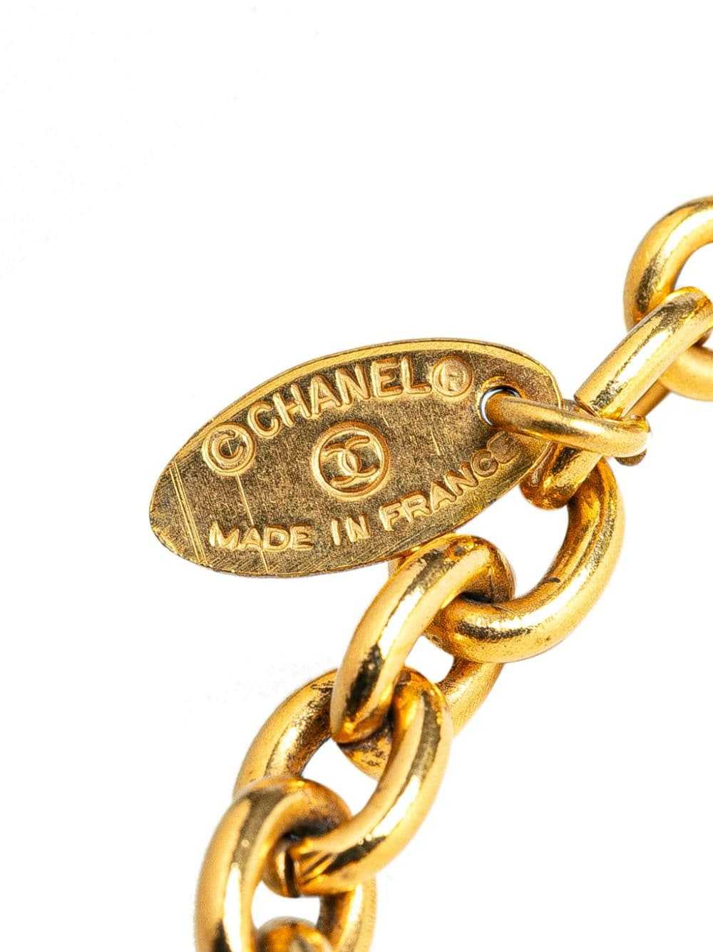 CHANEL Pre-Owned 1970-1980 Gold Plated Leo Lion S… - image 2