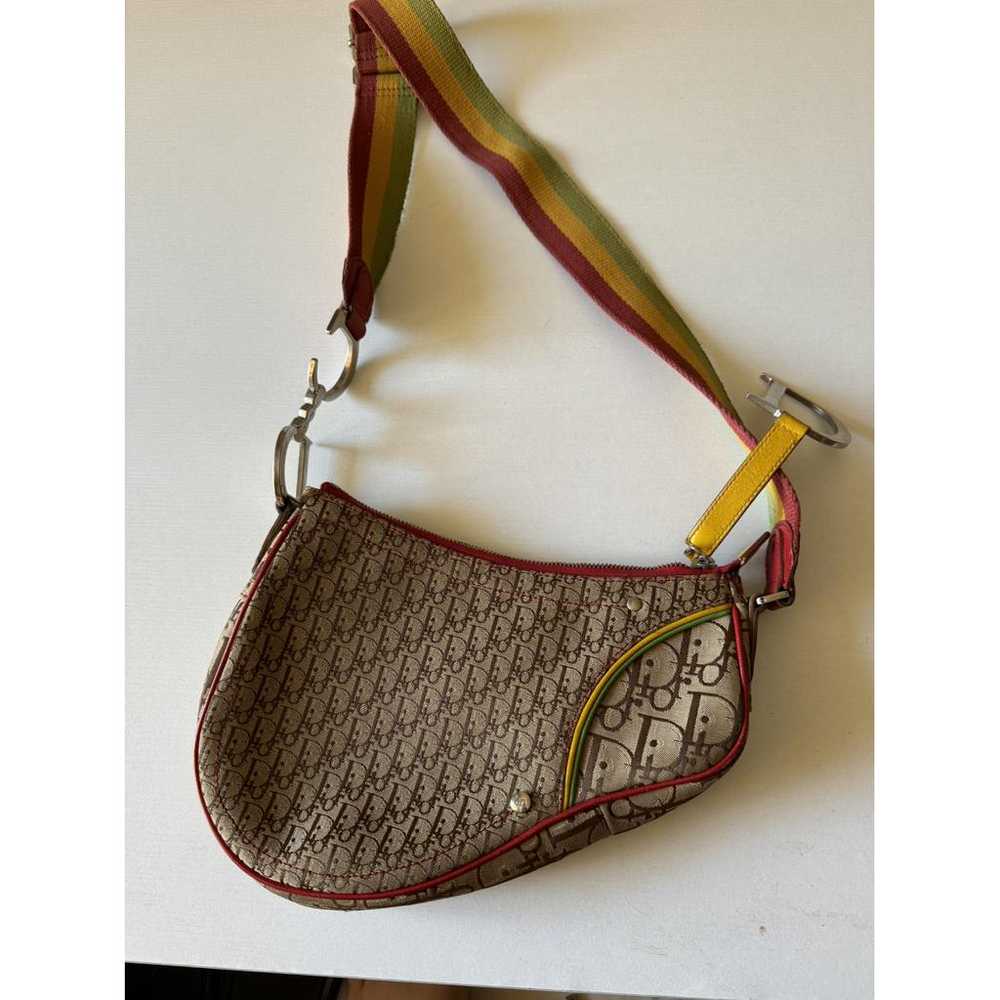 Dior Saddle Vintage Zip cloth handbag - image 2