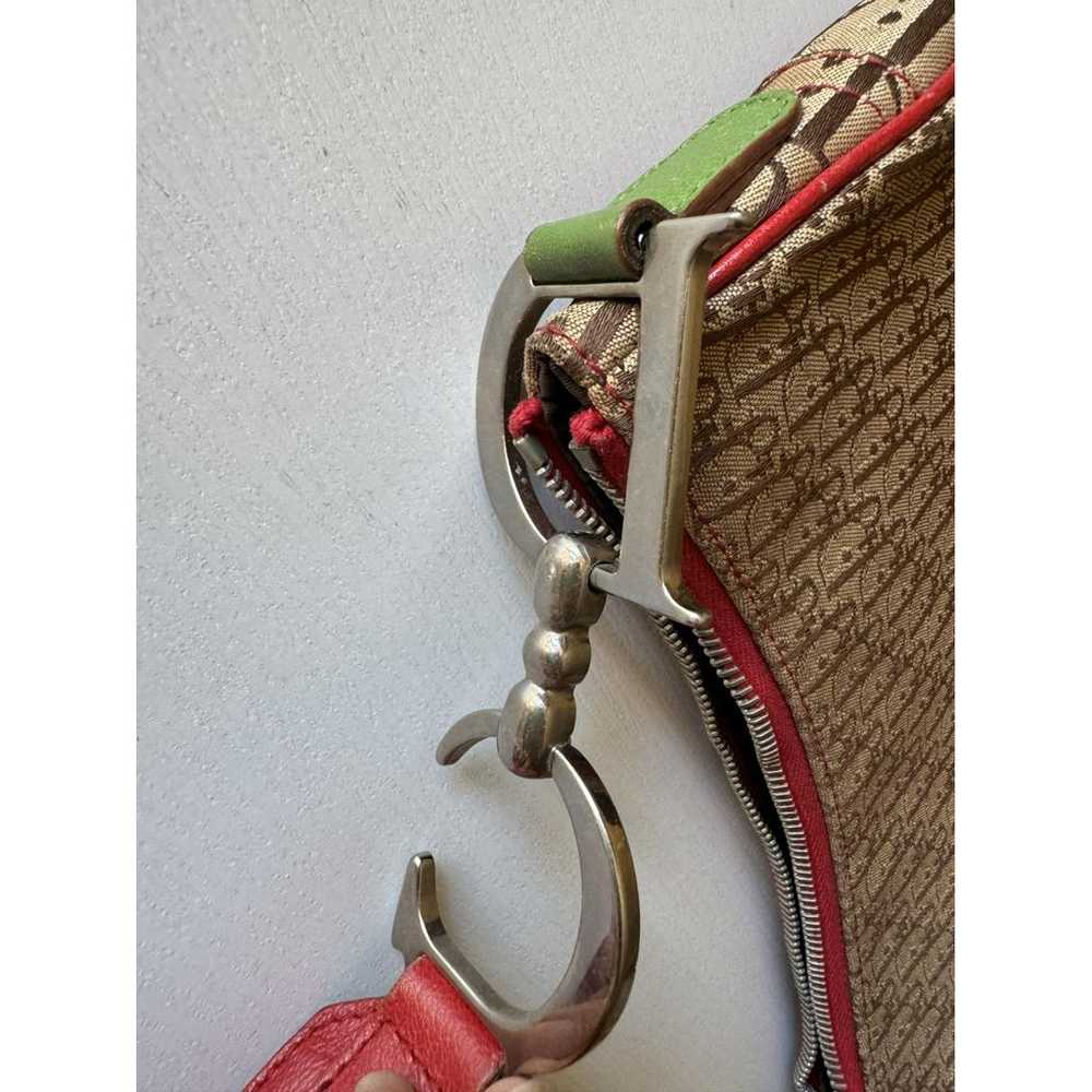 Dior Saddle Vintage Zip cloth handbag - image 5