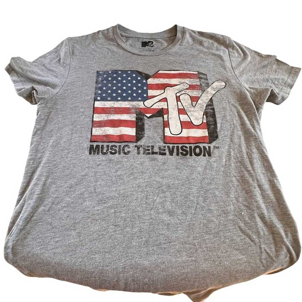 Vintage Gray MTV Music Television T-Shirt S - image 3