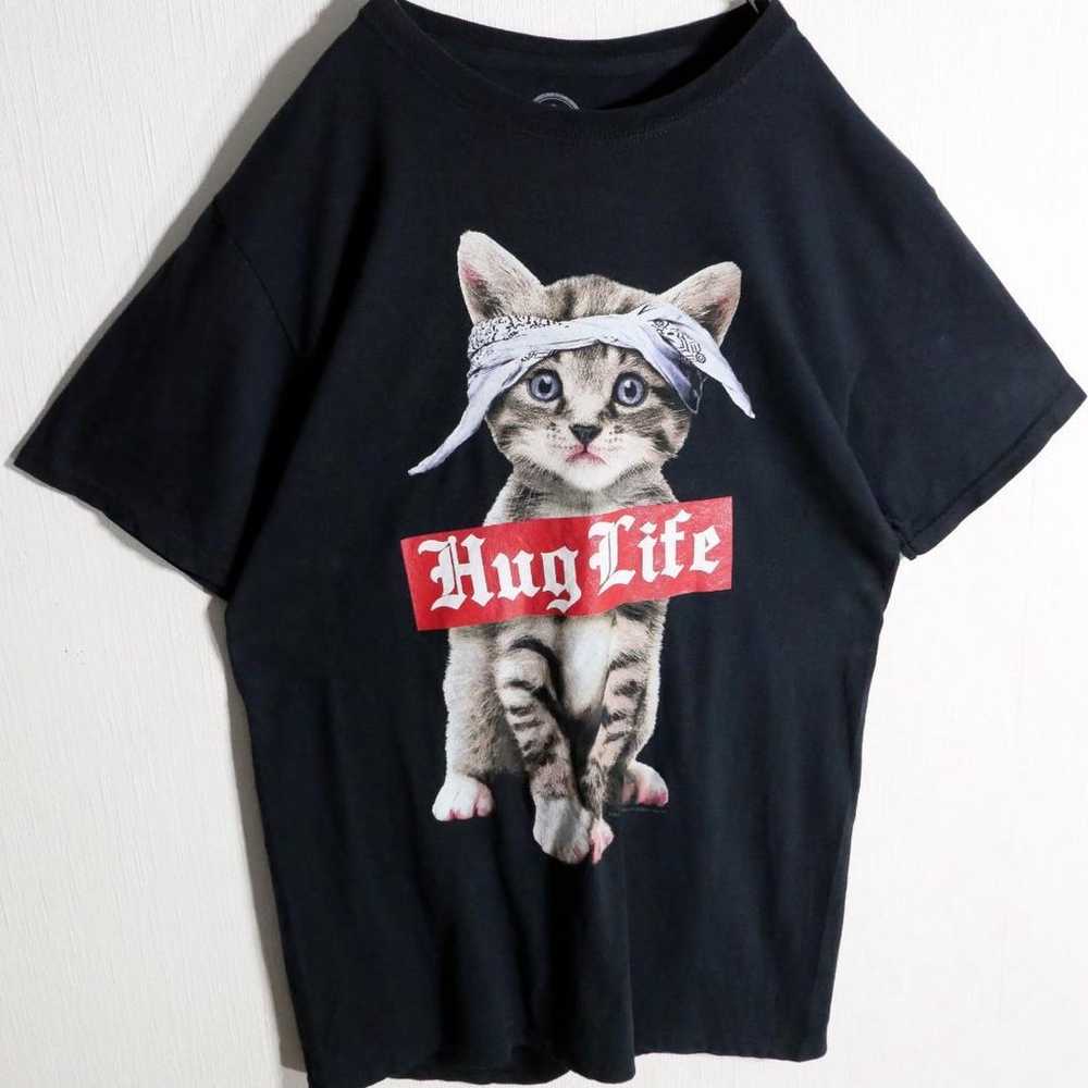 Animal T-shirt, Short Sleeve, Cat Design, Headban… - image 2