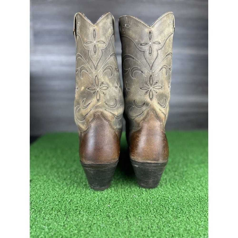 ARIAT Sage Stars Brown Leather Pull On Cowgirl We… - image 3