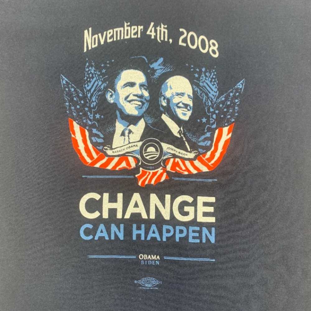 Vintage 2008 Barack Obama Joe Biden T-shirt size … - image 6