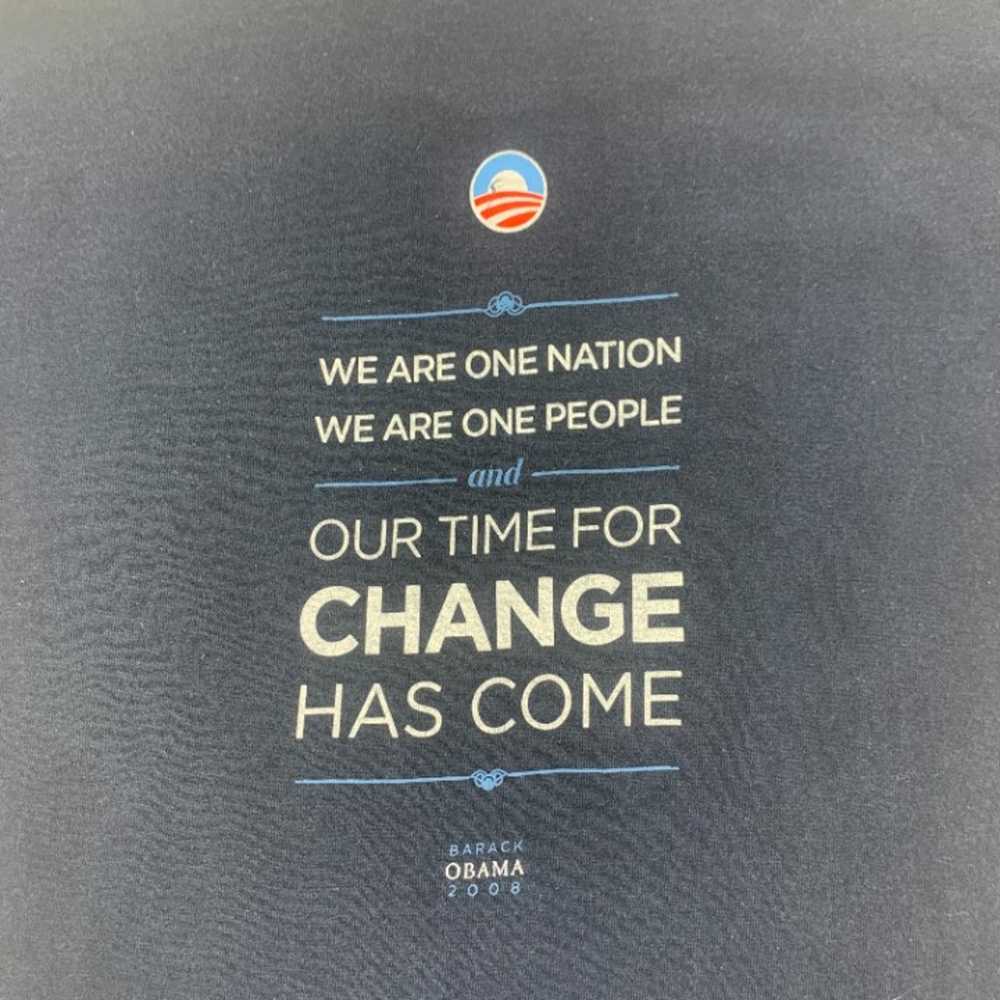 Vintage 2008 Barack Obama Joe Biden T-shirt size … - image 7