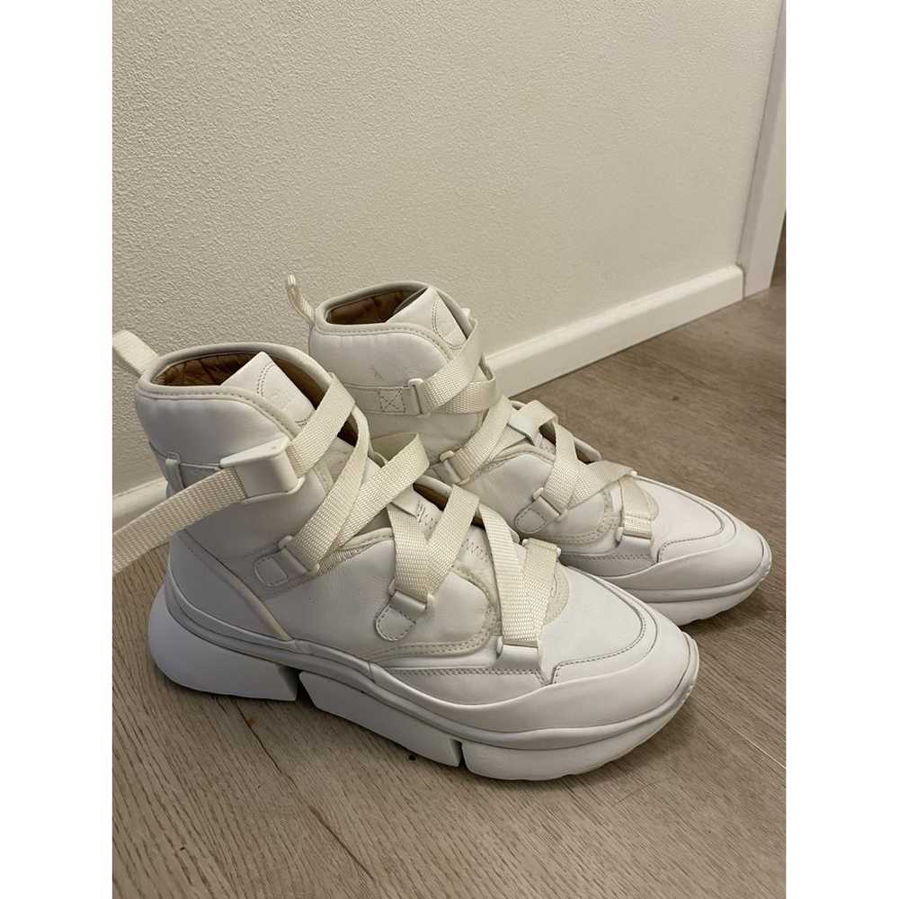 Chloé Sonnie leather trainers - image 2