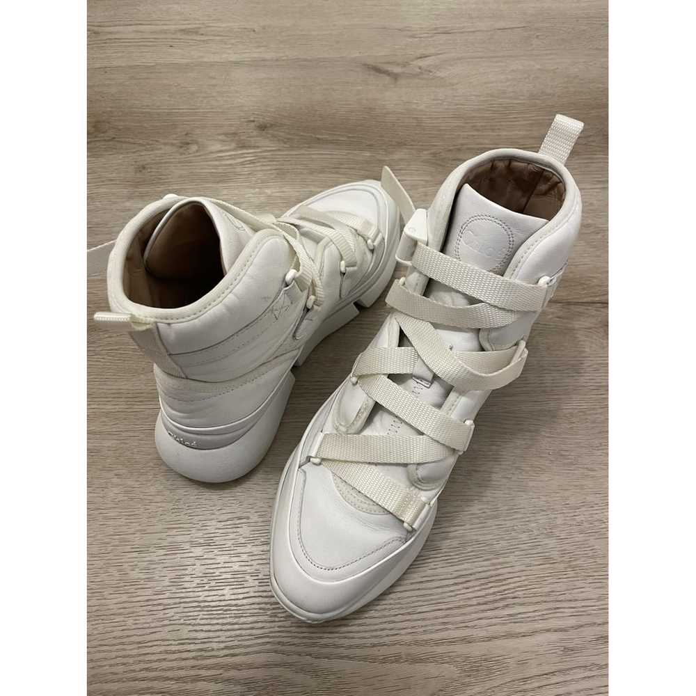 Chloé Sonnie leather trainers - image 3