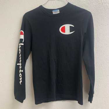 Vintage Black Champion Sweater Mens Small