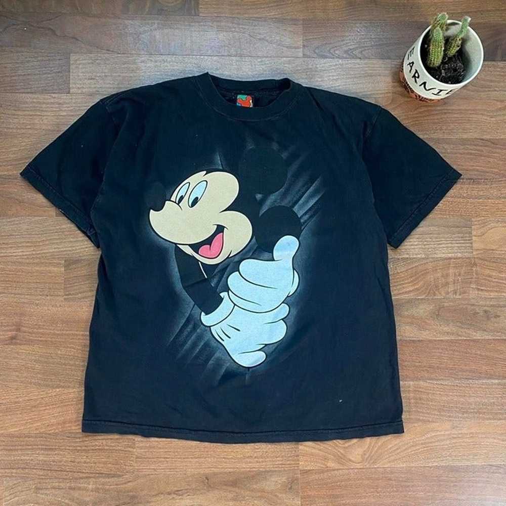 Vintage VTG 90’s Disney Mickey Mouse Graphic T-Sh… - image 1