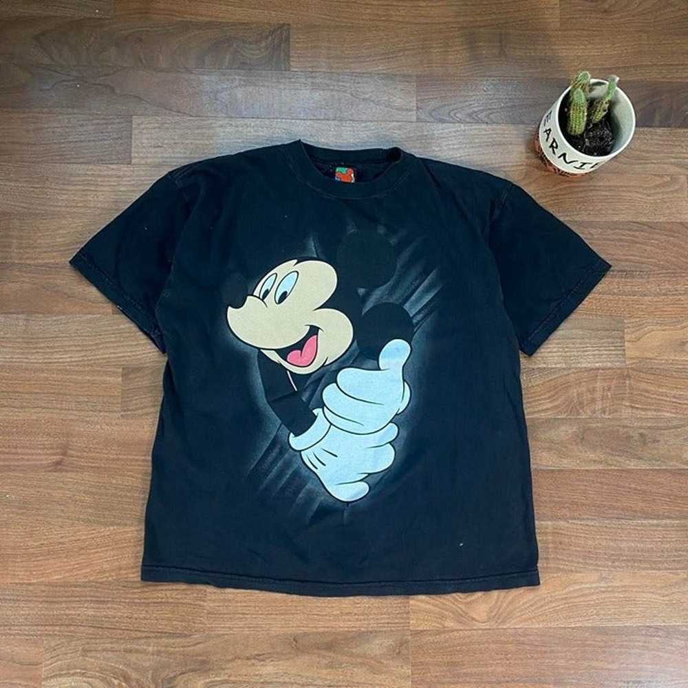 Vintage VTG 90’s Disney Mickey Mouse Graphic T-Sh… - image 3