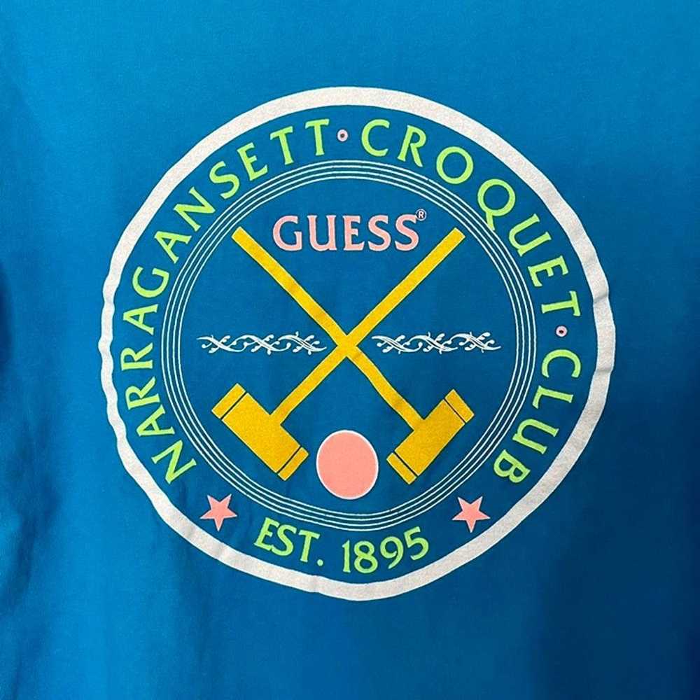 Guess vintage 80s country club t shirt long sleev… - image 4