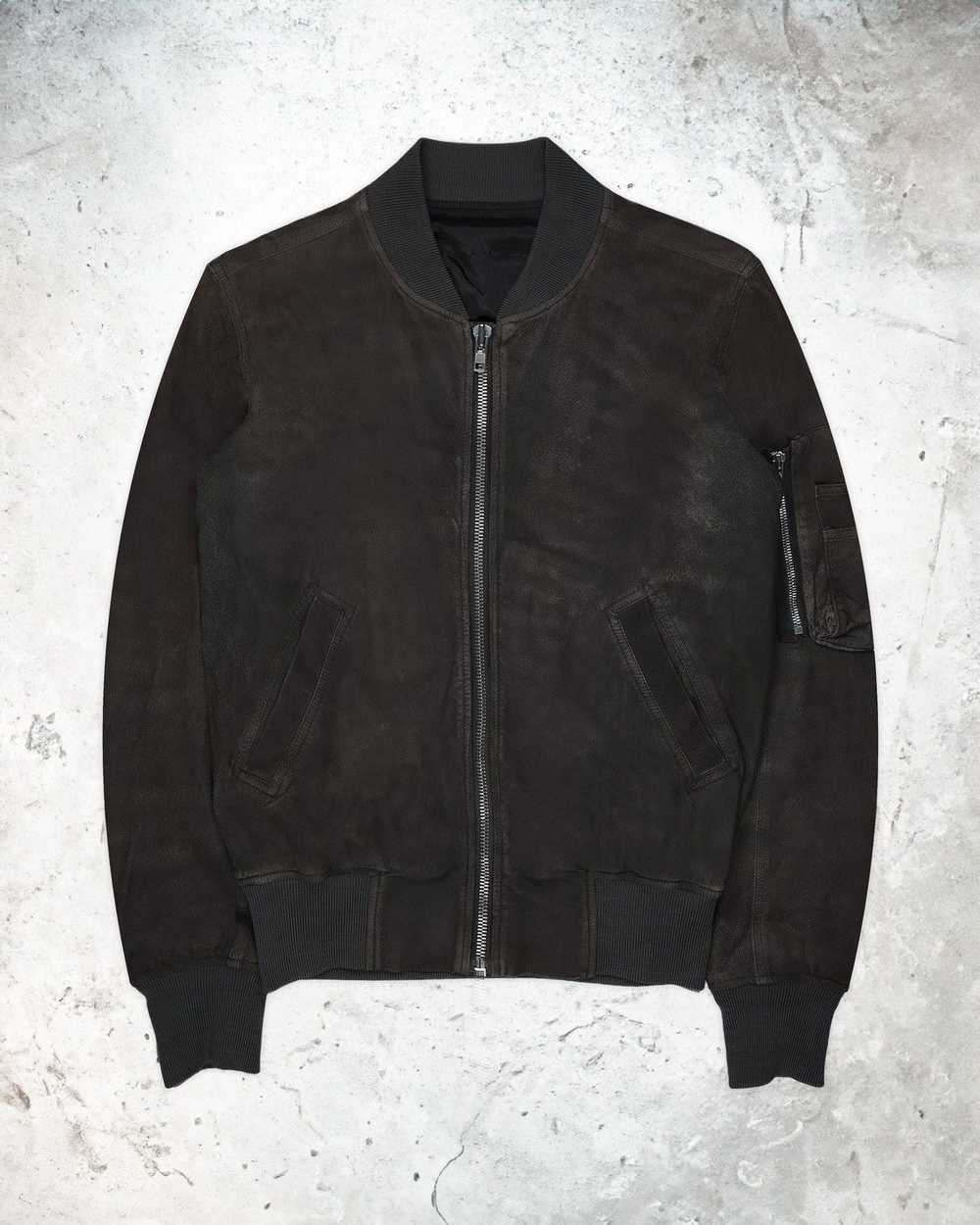 Rick Owens Rick Owens Blistered Leather Bomber Ja… - image 1