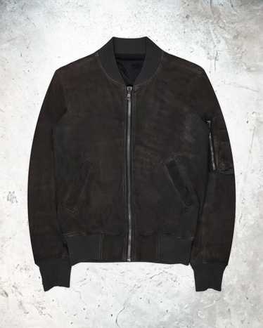 Rick Owens Rick Owens Blistered Leather Bomber Ja… - image 1