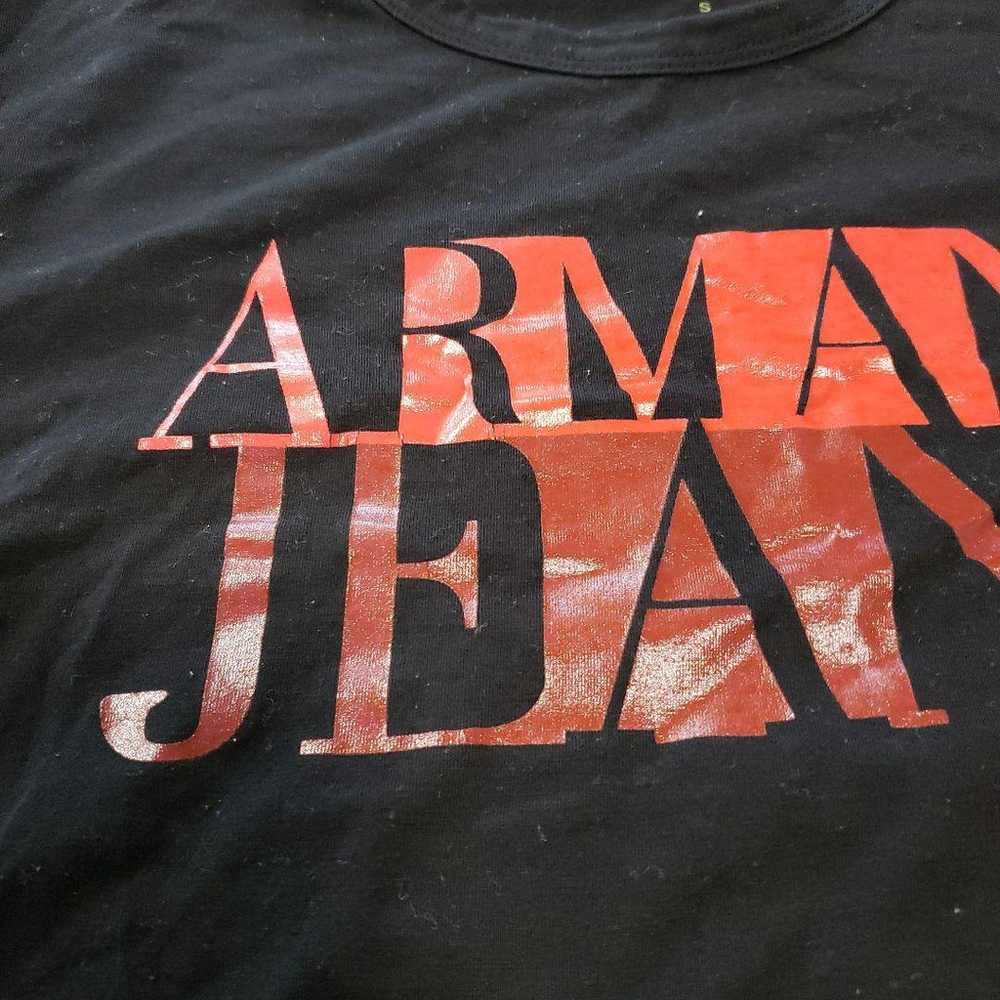 Men's brand T-shirt, black, vintage, Armani Jeans. - image 2