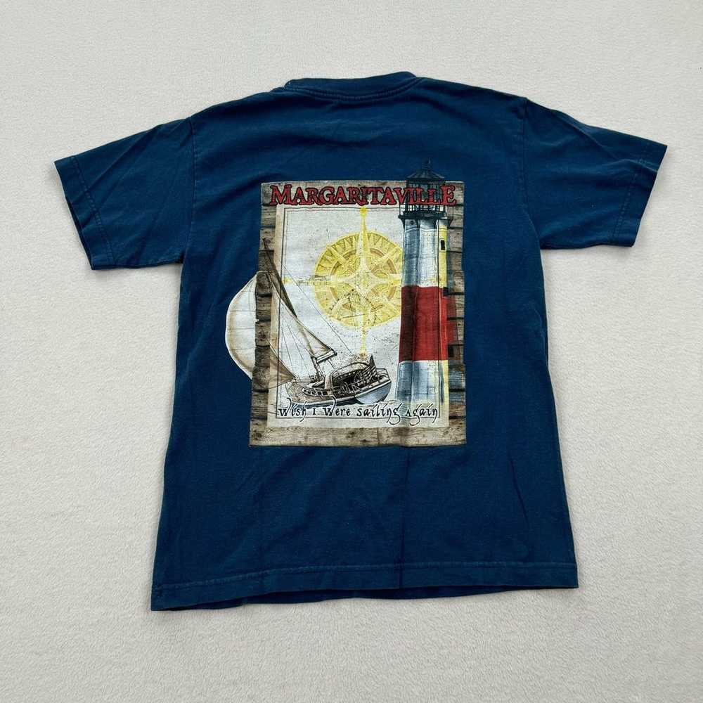 Vintage Margaritaville Shirt Size Small Blue Shor… - image 8