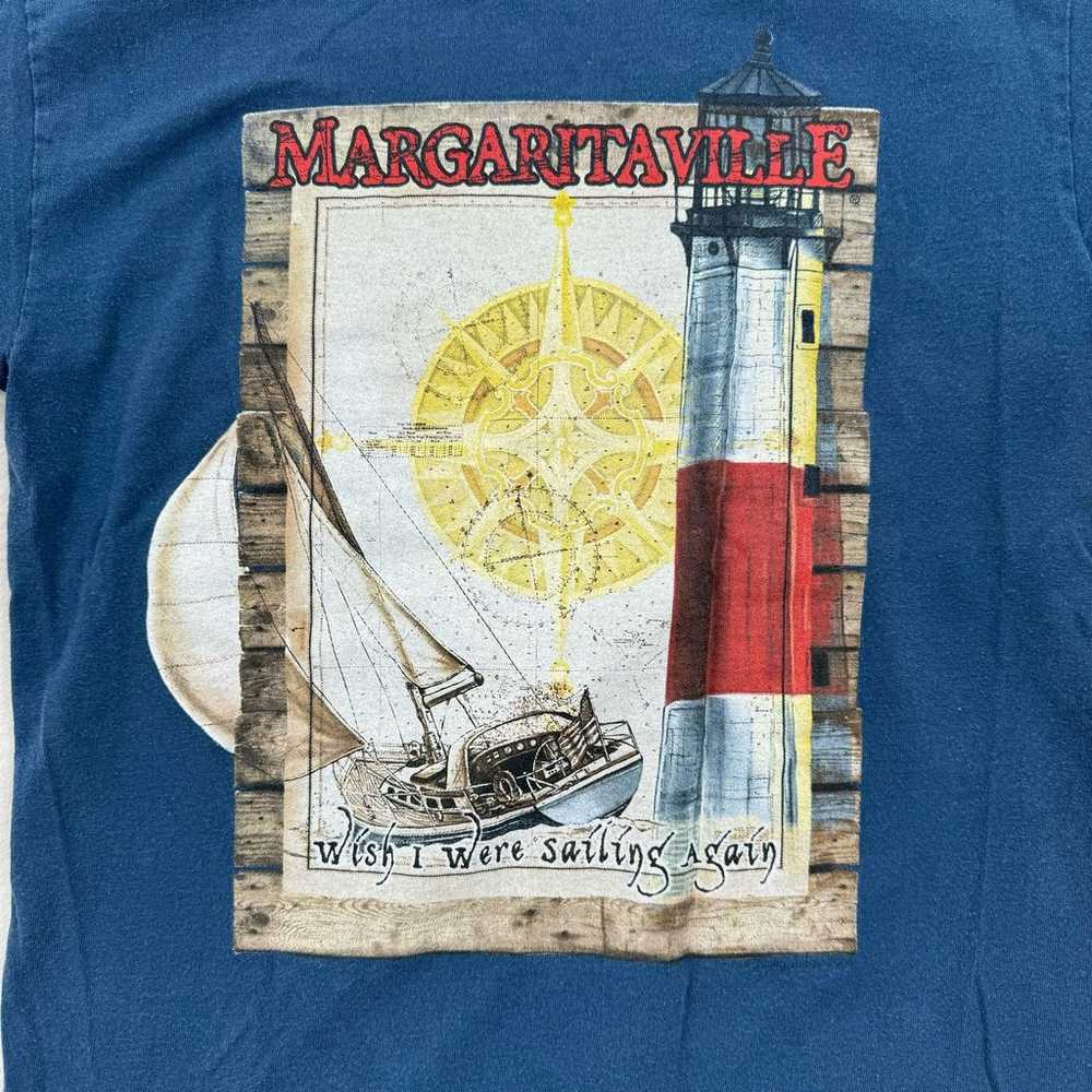 Vintage Margaritaville Shirt Size Small Blue Shor… - image 9