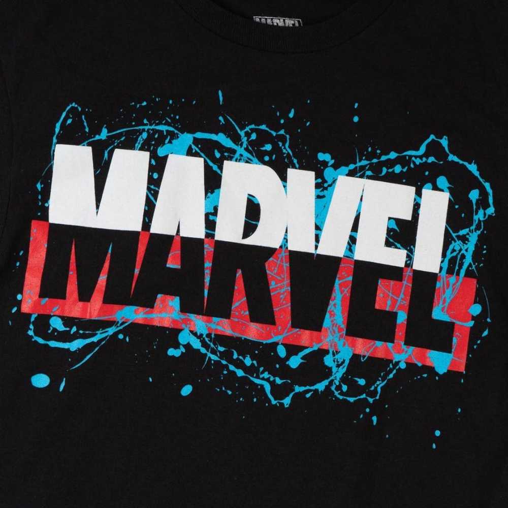 "Marvel" logo T-shirt Black S - image 4