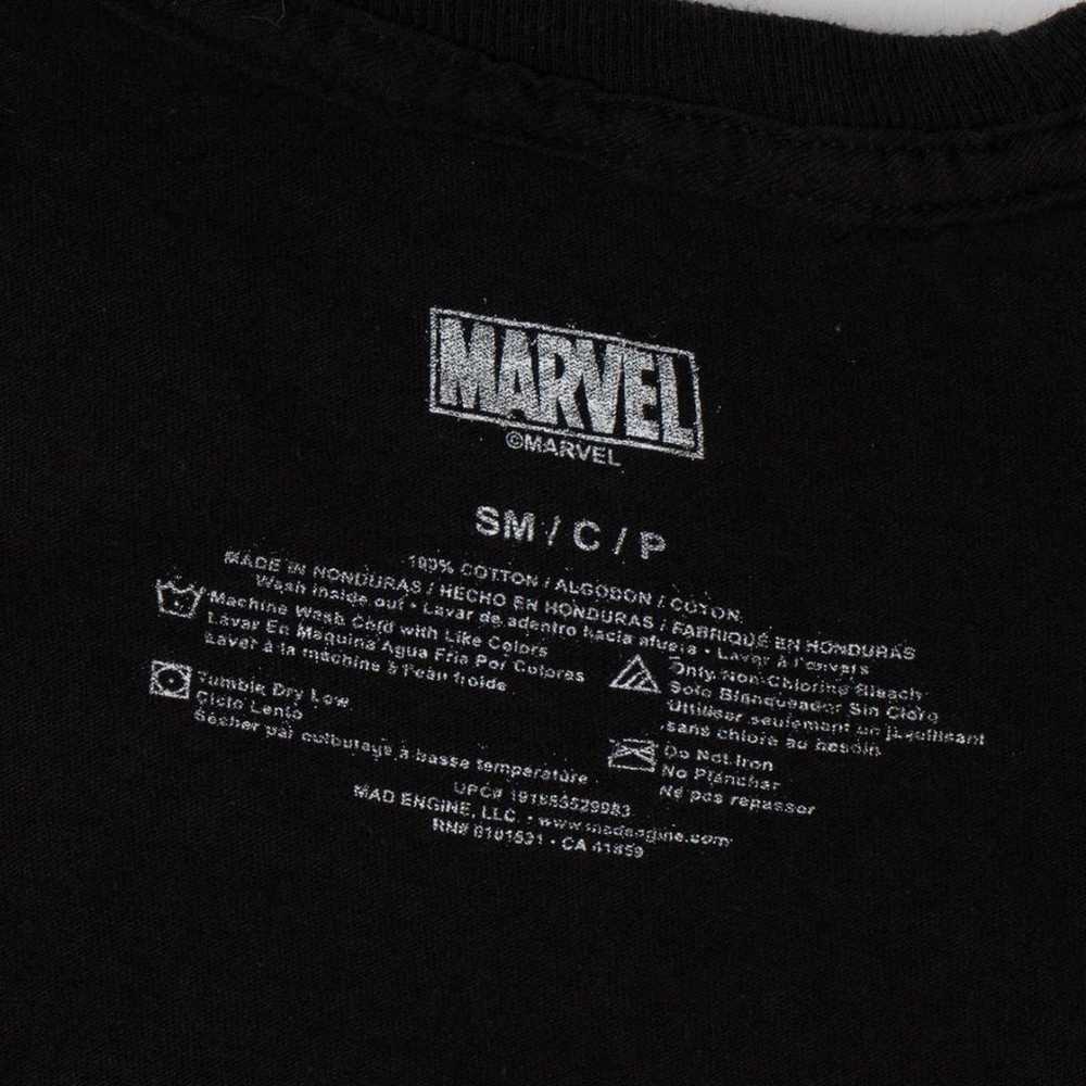 "Marvel" logo T-shirt Black S - image 7