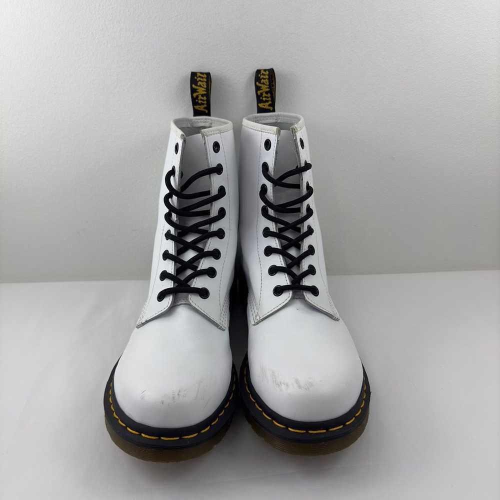 Dr. Martens 1460 Softy T white leather lace up bo… - image 3