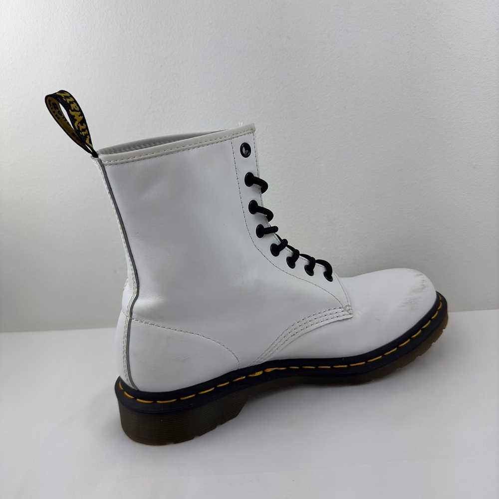 Dr. Martens 1460 Softy T white leather lace up bo… - image 5