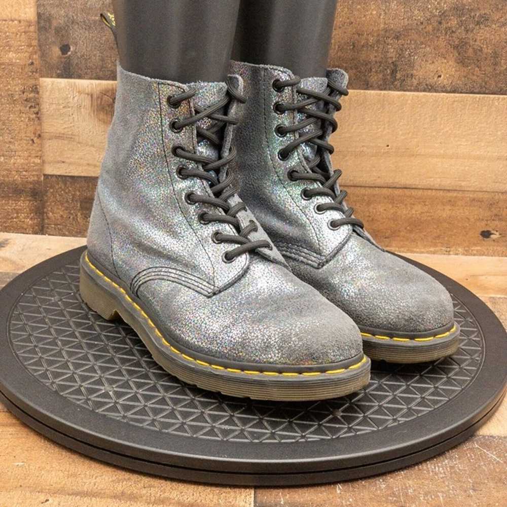 DR MARTENS PASCAL WOMENS COMBAT BOOTS IRIDESCENT … - image 3