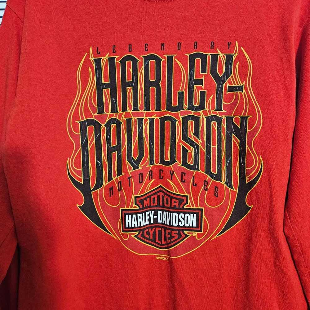 Vintage Unisex Harley Davidson Long Sleeve Tee si… - image 2