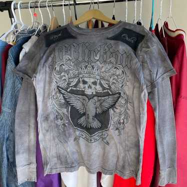 Vintage Y2K affliction T shirt - image 1