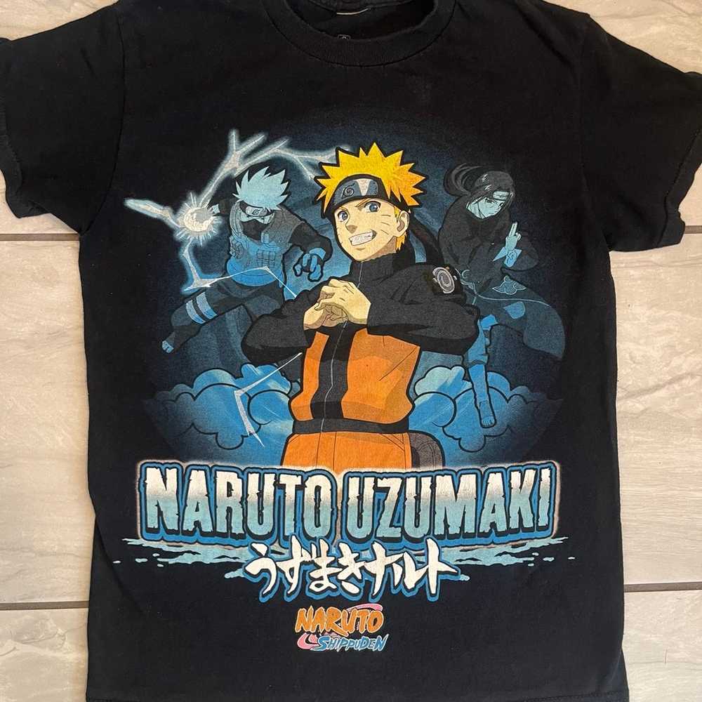 2002 NARUTO Sasuke Black Size S T-Shirt Anime Sho… - image 1