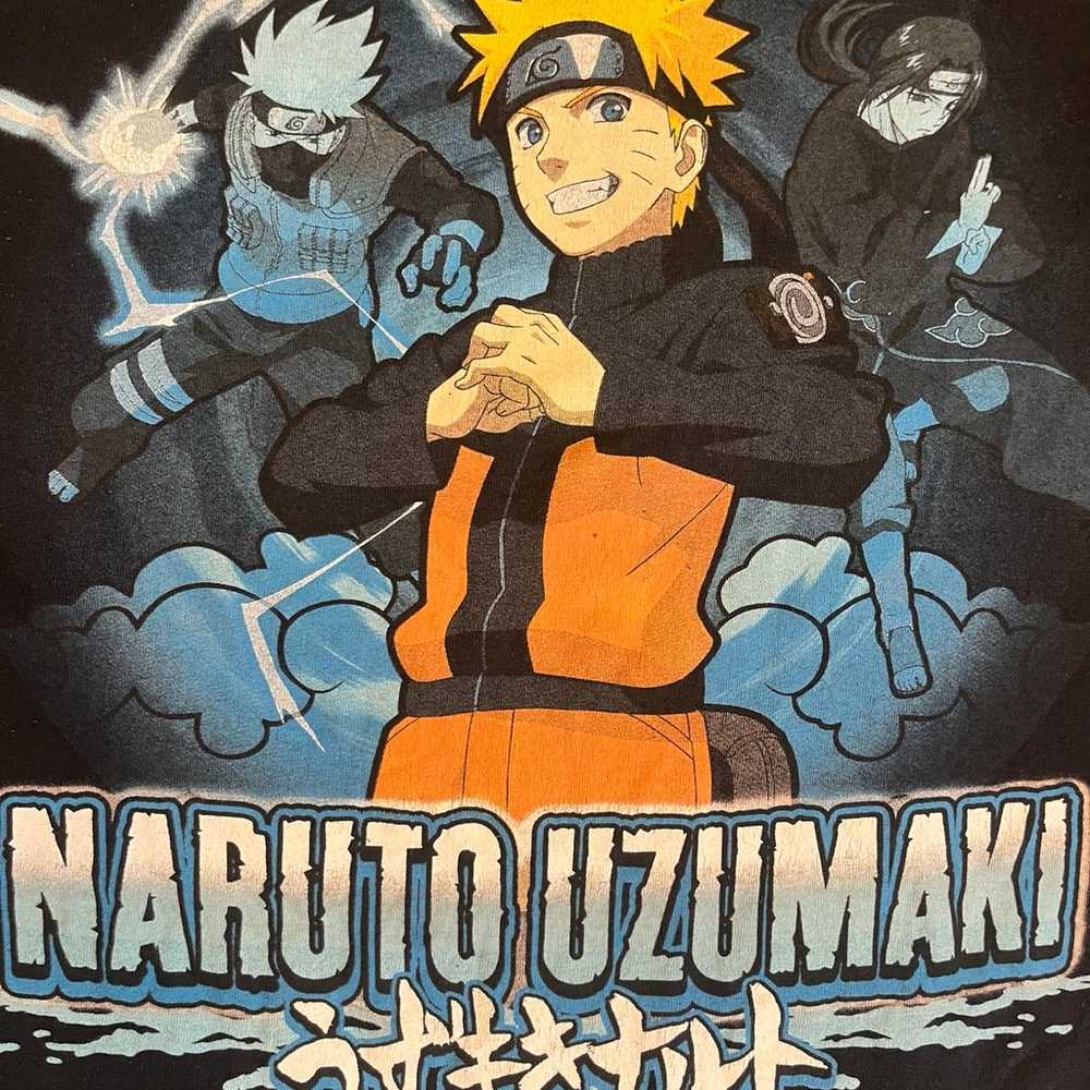 2002 NARUTO Sasuke Black Size S T-Shirt Anime Sho… - image 2