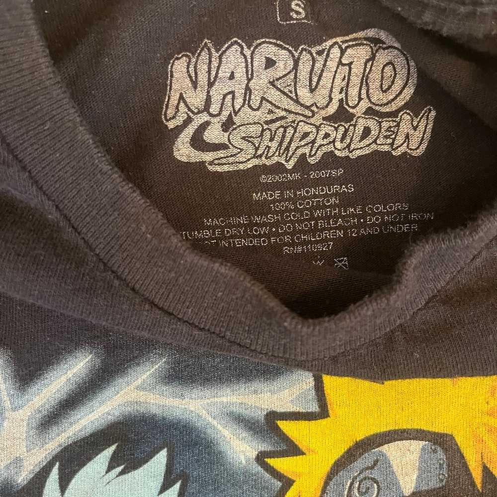 2002 NARUTO Sasuke Black Size S T-Shirt Anime Sho… - image 3