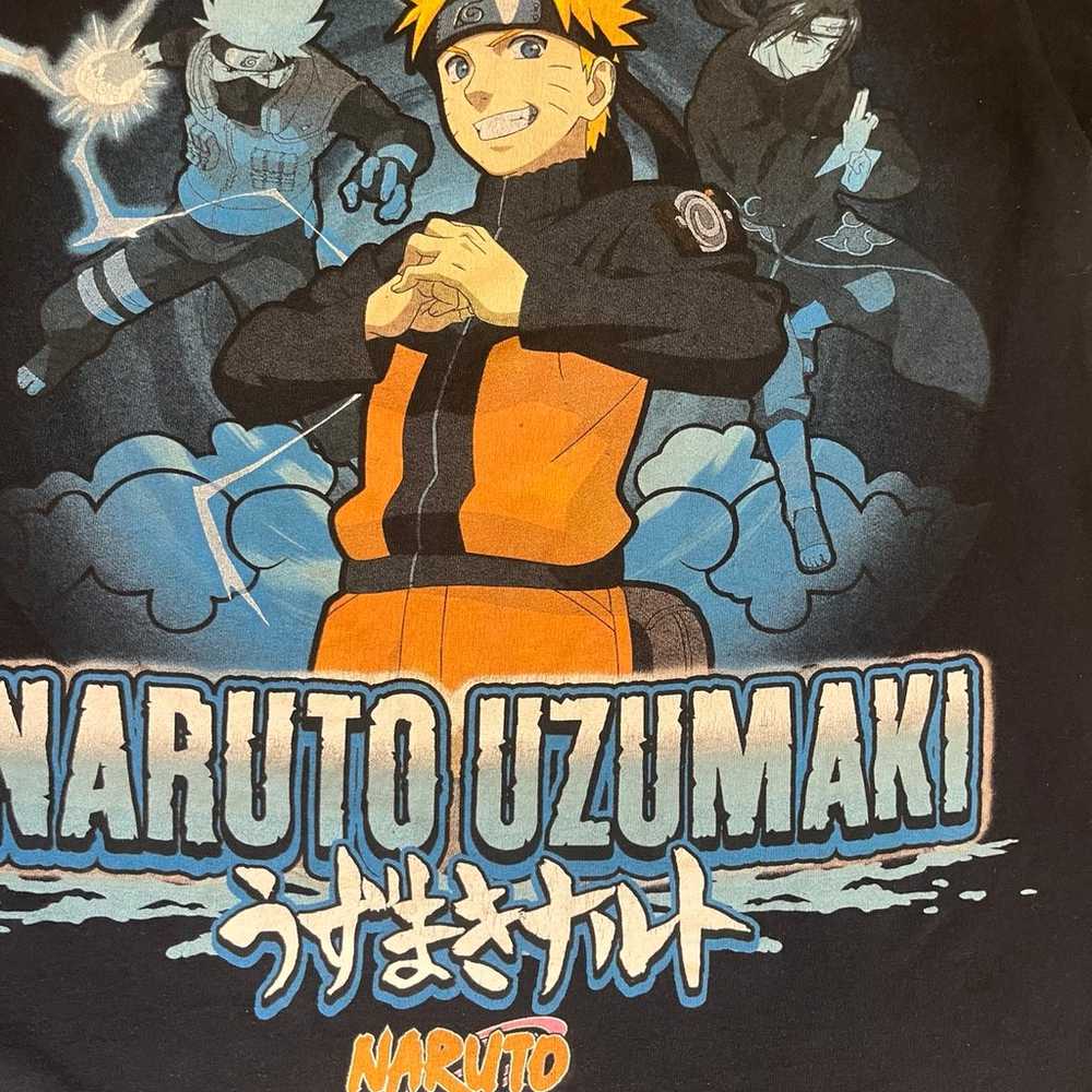 2002 NARUTO Sasuke Black Size S T-Shirt Anime Sho… - image 4