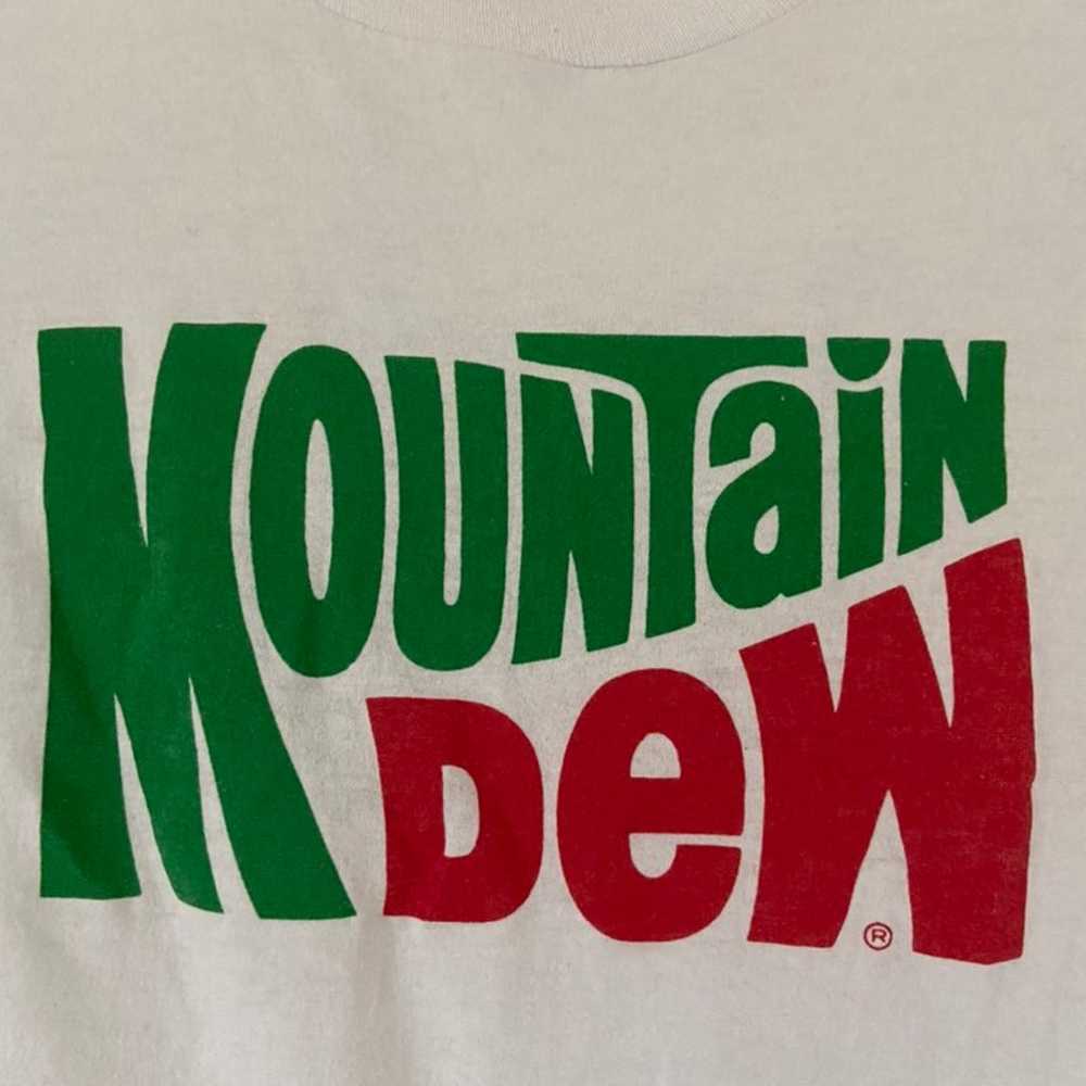 Vintage 80s Mountain Dew T Shirt - image 2