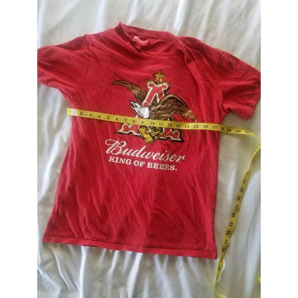 Pacsun Budweiser Vintage Washed Graphic Red Tee T… - image 2