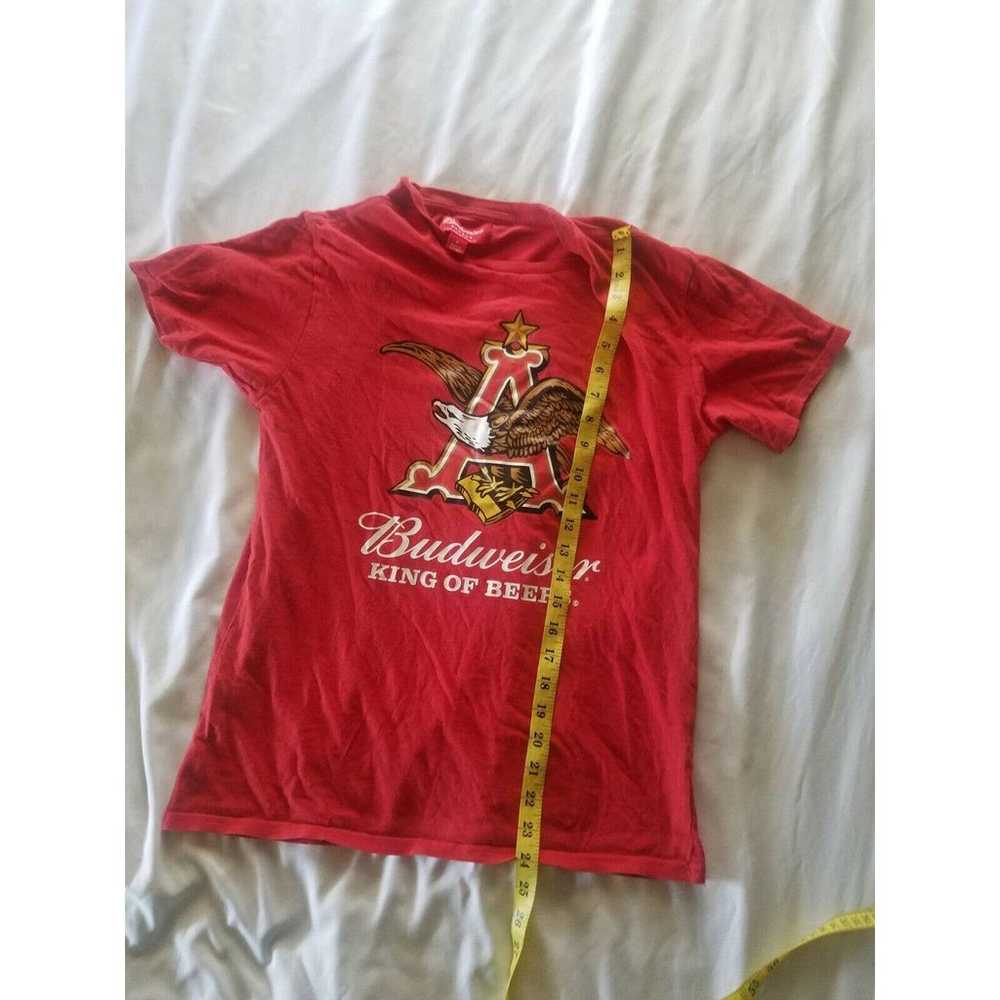 Pacsun Budweiser Vintage Washed Graphic Red Tee T… - image 4