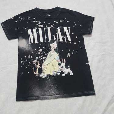 Vintage Mullan Disney T-shirt black bleach splatte