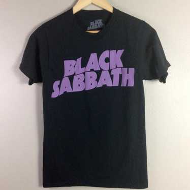 Black Sabbath Rock Band T Shirt Black Purple Small - image 1