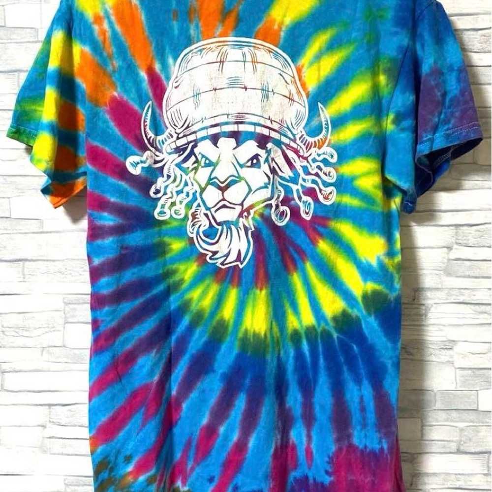 GILDAN Gildan Tie-Dye Colorful Rainbow T-shirt Vi… - image 4