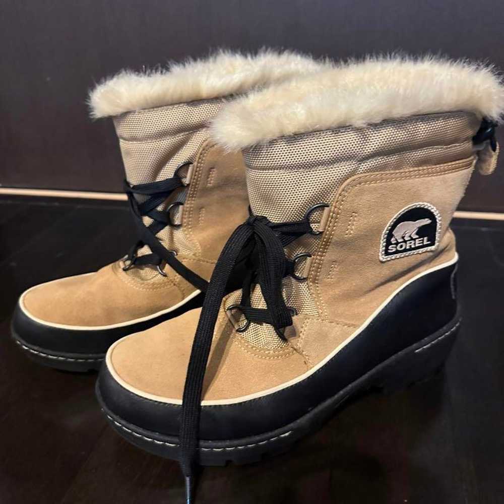 SOREL Beige Snow Boots with Fur - image 2