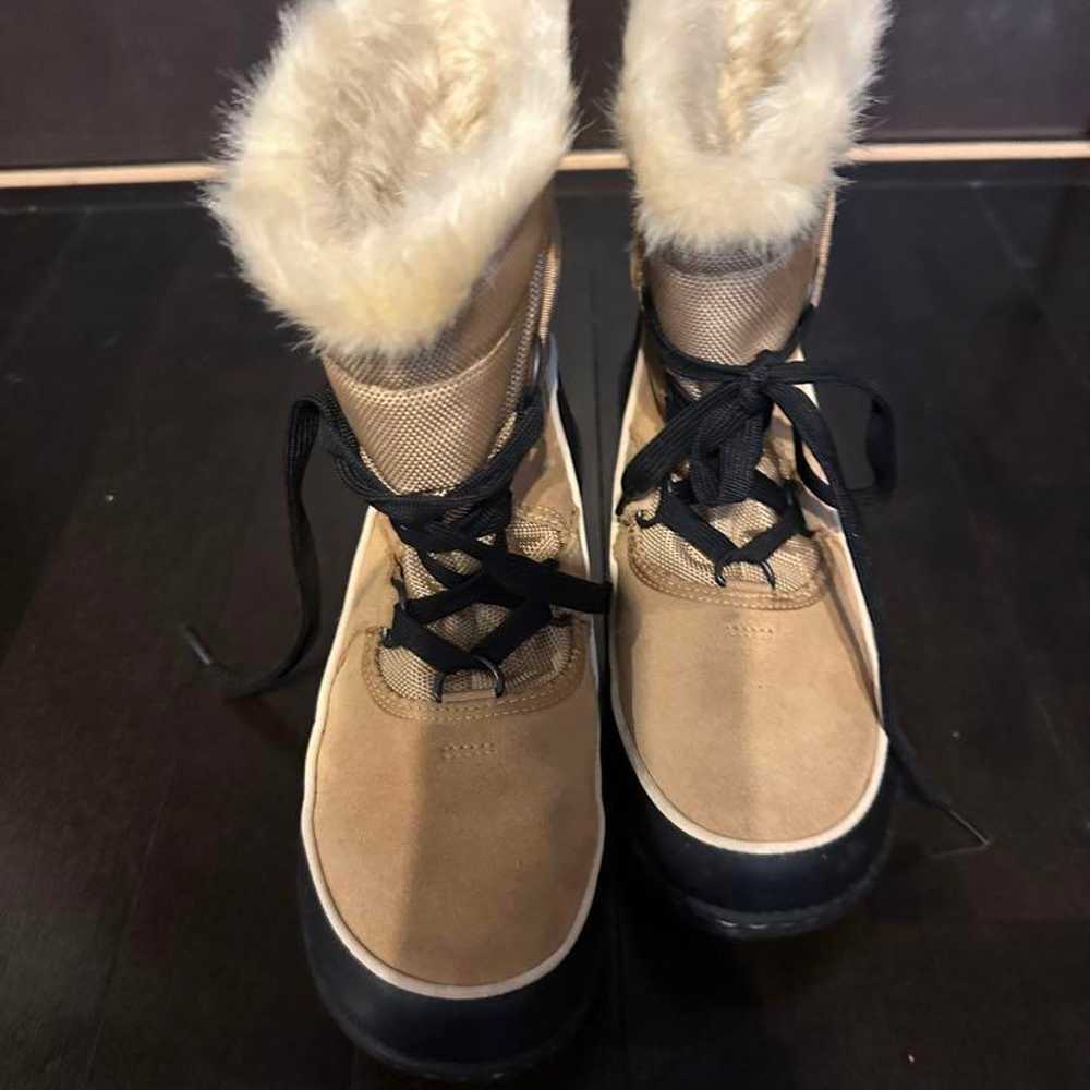 SOREL Beige Snow Boots with Fur - image 3