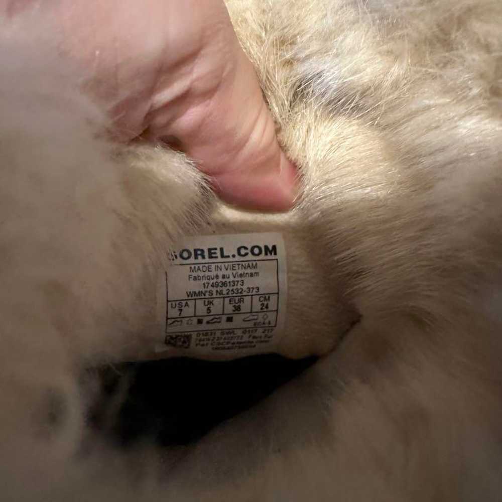 SOREL Beige Shearling Boots with Fur - image 9