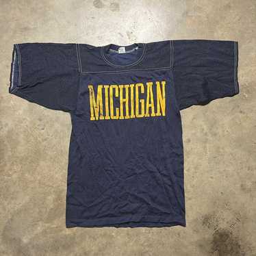 Vintage 70s University of Michigan Navy Artex T-Sh