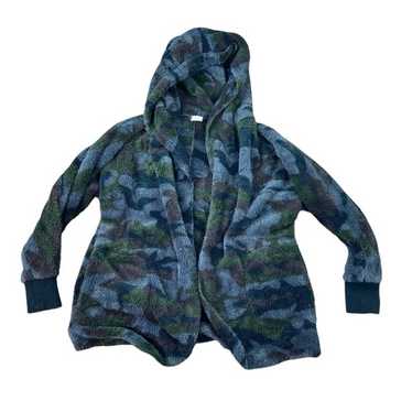 Hem And Thread Womans Open Front Fuzzy Fleece Car… - image 1