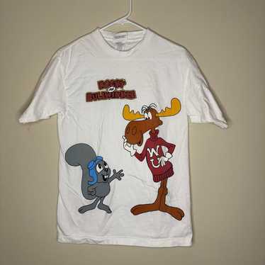 Vintage 1996 Rocky and Bullwinkle Graphic Tee - image 1