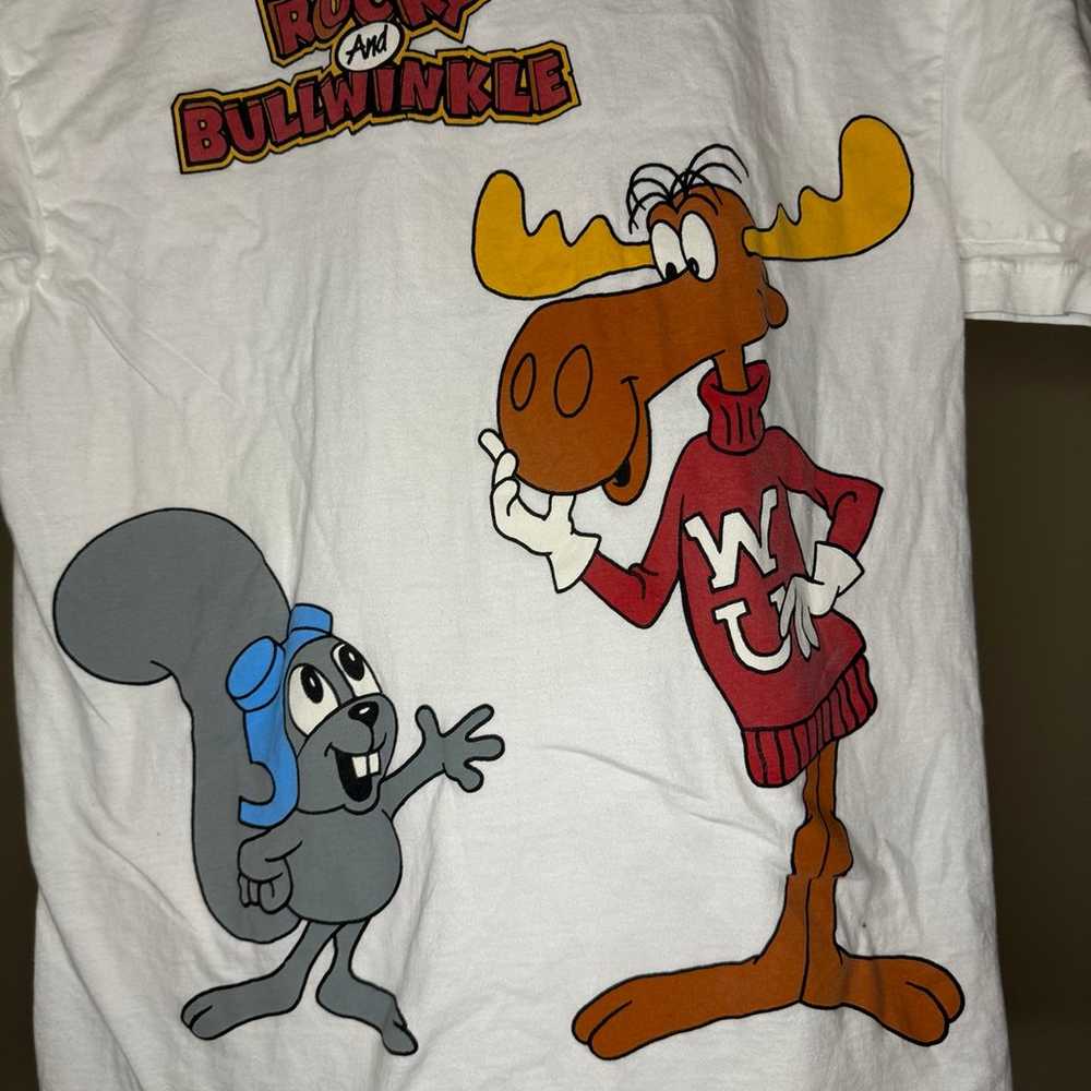 Vintage 1996 Rocky and Bullwinkle Graphic Tee - image 2