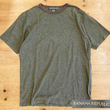 T-shirt Vintage 90s Banana Republic Ringer T-shirt