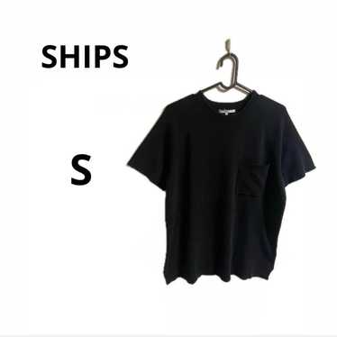 Ships Milan Rib T-shirt with Chest Pocket Black S… - image 1