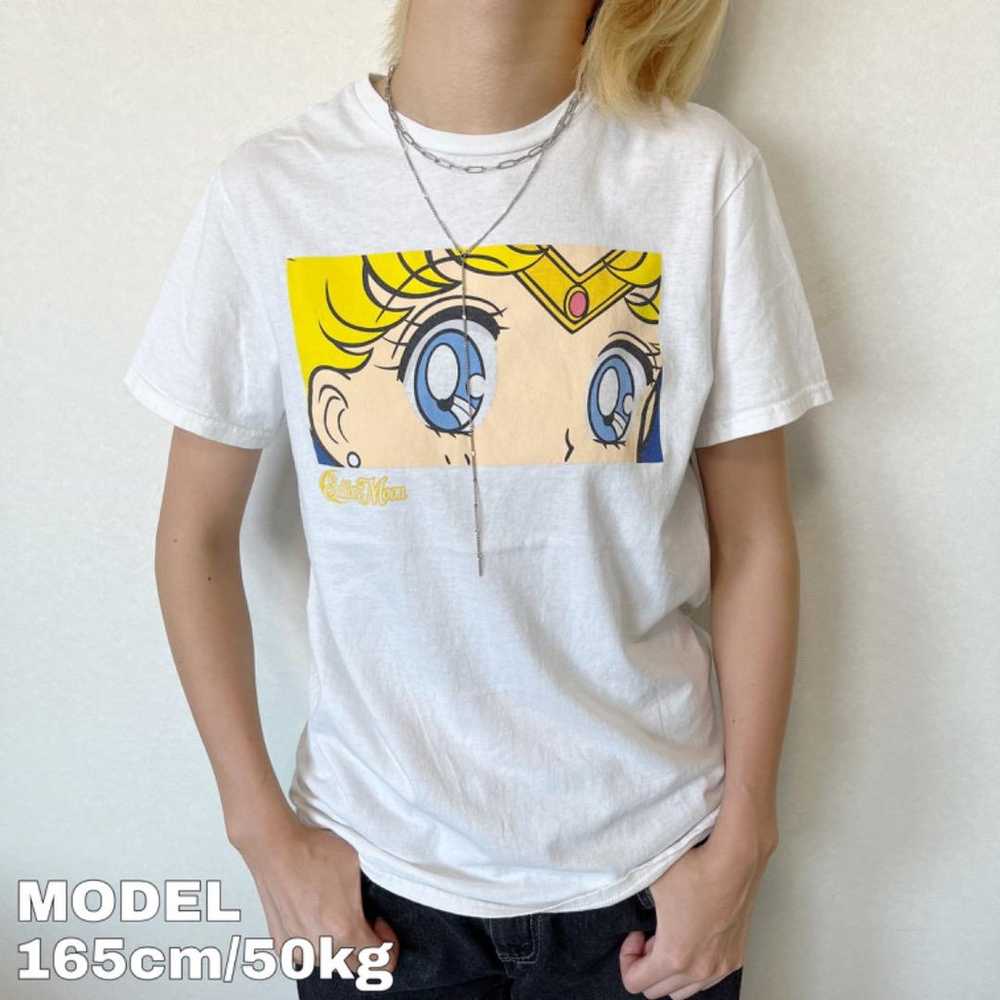 Sailor Moon Print T-Shirt Anime & Manga White S R… - image 1