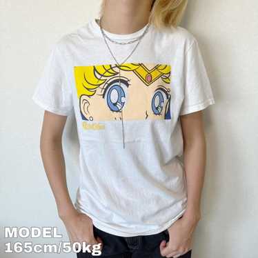 Sailor Moon Print T-Shirt Anime & Manga White S R… - image 1