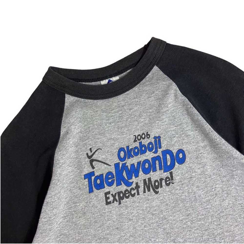 00s Raglan T-shirt Okoboju Combat sports Seven-qu… - image 3