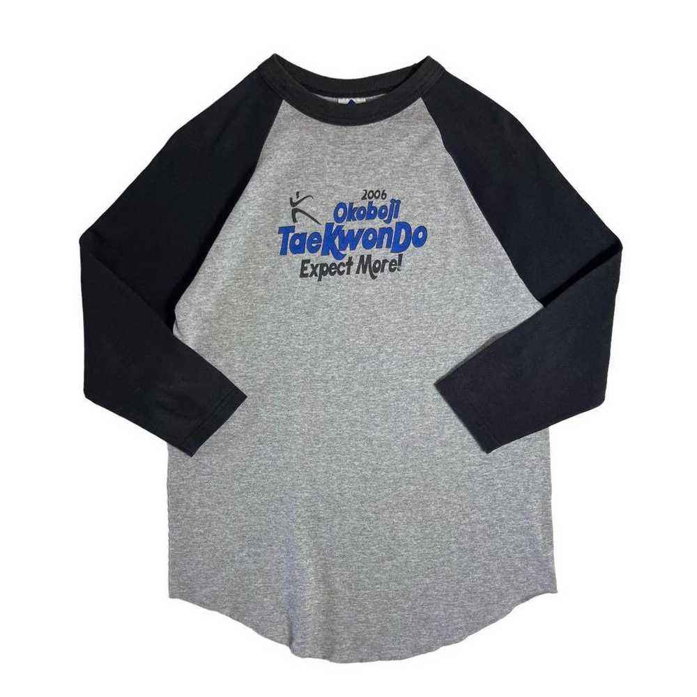 00s Raglan T-shirt Okoboju Combat sports Seven-qu… - image 5